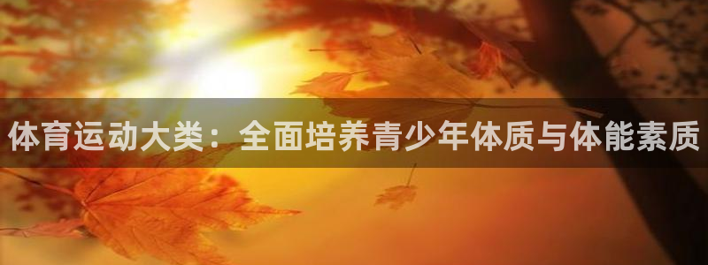 J9官方正版app娱乐首页官网下载：体育运动大类：全面培养青
